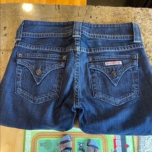 Hudson low rise bootcut flare flap back iconic pocket size 26